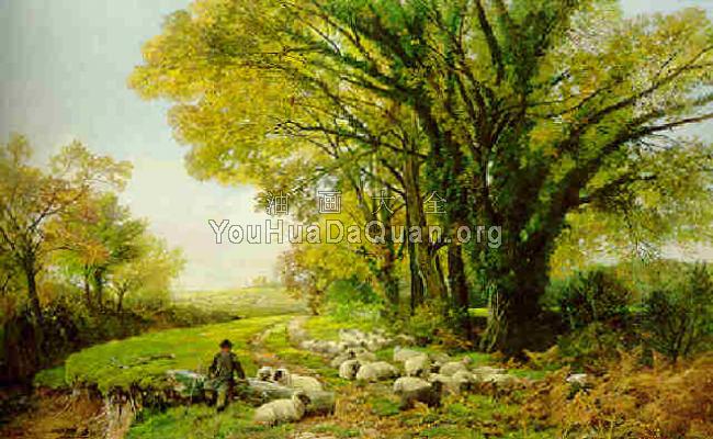 Surrey pastures - 弗雷德里克·威廉·休谟